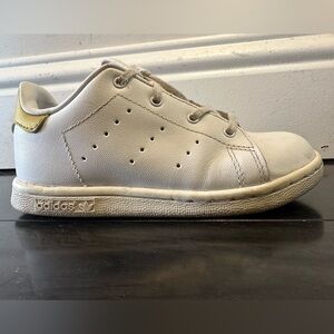 adidas Toddler Stan Smith BB3004 White/Gold Metallic Unisex Casual Sneaker Sz10K